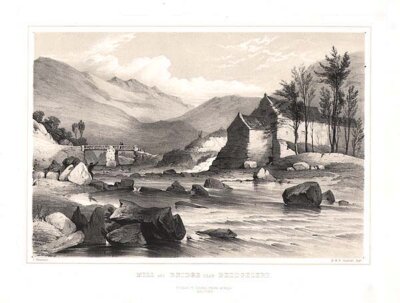 Mill and Bridge near Beddgelert
