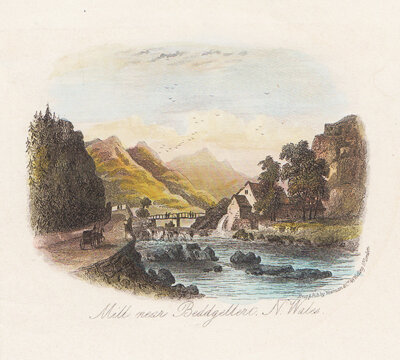 Mill near Beddgelert N Wales 
