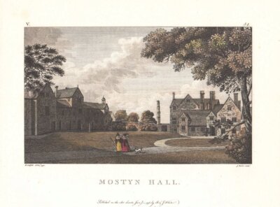 Mostyn Hall (antique print)