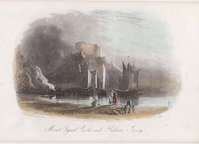 Mount Orgueil Castle and Harbour Jersey