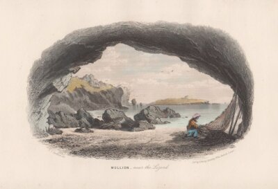 Mullion - near the Lizard.  (antique print)
