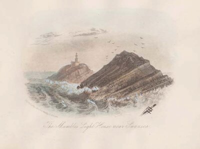 The Mumbles Light House near Swansea