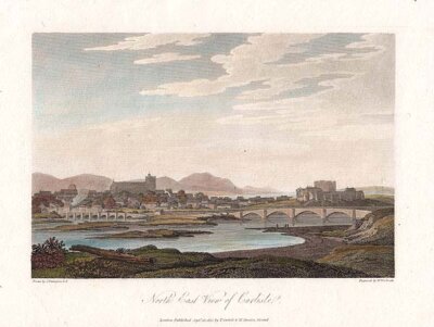 North East View of Carlisle (antique print)