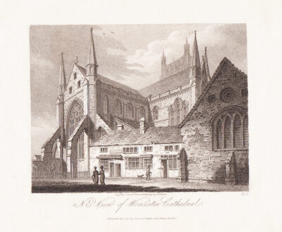 N E View of Worcester Cathedral