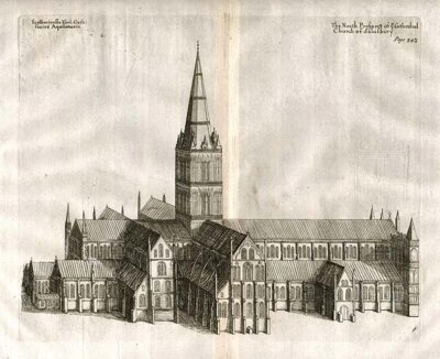 The North Prospect of ye Cathedral Church of Salisbury