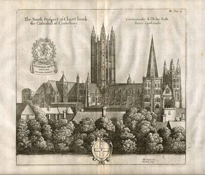 The North Prospect of Christ Church the Cathedral of Canterbury