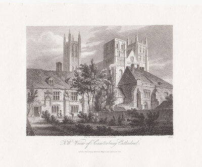 N W View of Canterbury Cathedral