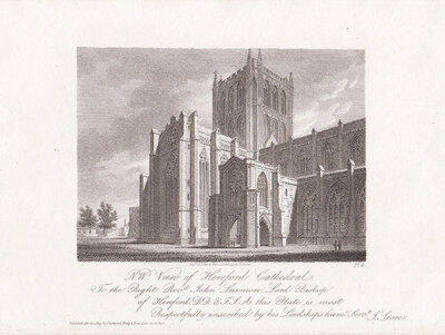 N W View of Hereford Cathedral