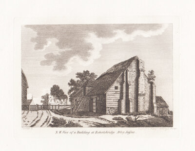 NW View of a Building at Robertsbridge Abbey Sussex 