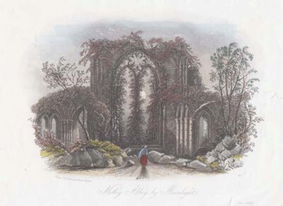 Netley Abbey by Moonlight 