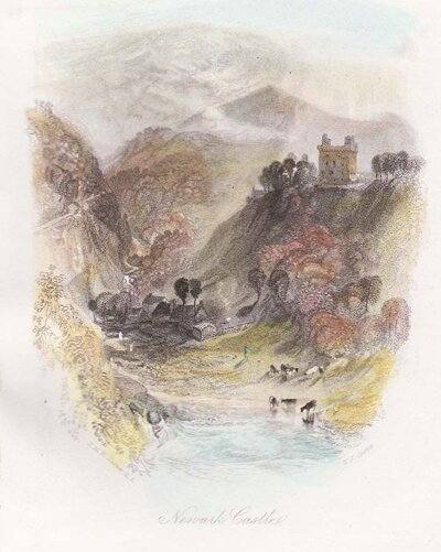 Newark Castle   (antique print)