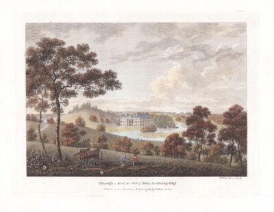 Olantigh in Kent, the Seat of John Sawbridge.  Esq.  (antique print)