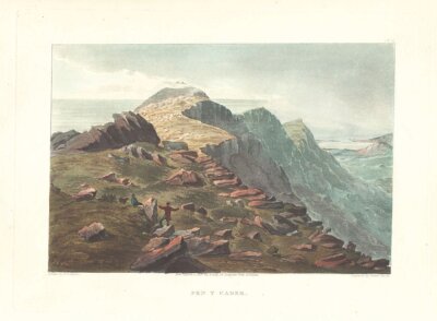 Pen y Gader.  (antique print)