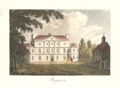 Pengwern.  (antique print)