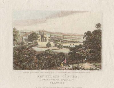 Pentillie Castle the Seat of John Tillie Croyton Esq Cornwall