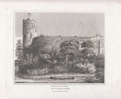Phoenix Tower and Part of the City Walls 