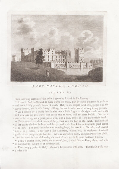 Raby Castle, Durham. (Plate 2)