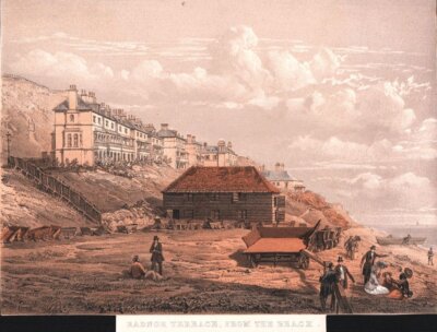 Radnor Terrace from the Beach.