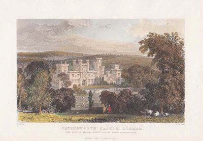 Ravensworth Castle Durham - The Seat of Thomas - Henry Liddell Baron Ravensworth 