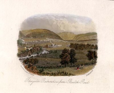 Rhayader Radnorshire from Builth Road