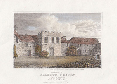 Inner Court of Rialton Priory near St Columb Cornwall