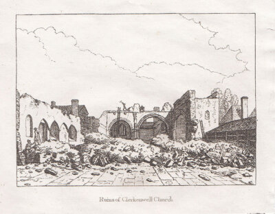 Ruins of Clerkenwell Church.