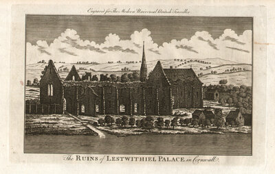 The Ruins of Lestwithiel Palace in Cornwall
