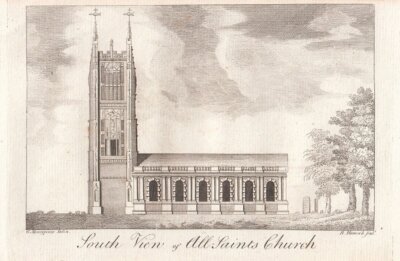 South View of All Saints Church.