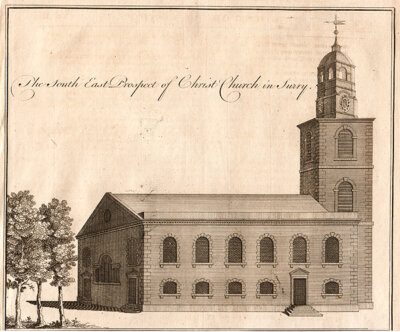 The South East Prospect of Christ Church in Surry