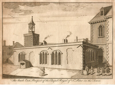 The South East Prospect of the Chapel Royal of St Peter in the Tower