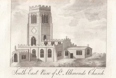 South East View of St. Alkmonds Church.