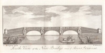 South View of the New Bridge over the River Derwent.