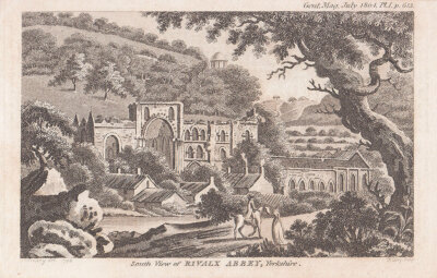 South View of Rivalx Abbey Yorkshire
