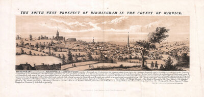 The South West Prospect of Birmingham in the County of Warwick
