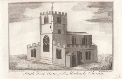 South West View of St. Michael's Church.