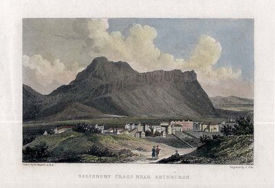 Salisbury Crags near Edinburgh