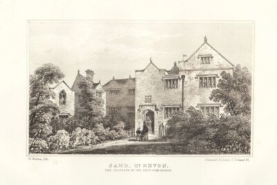 Sand, Co. Devon.  The Property of the Revd. John Huyshe.  (antique print)