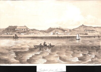 Sandgate from the Sea.