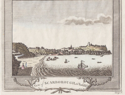 View of Scarborough in Yorkshire