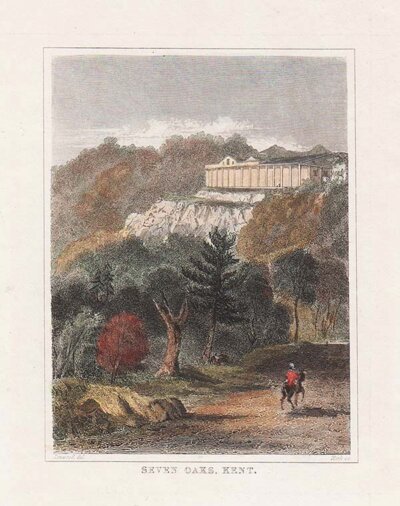 Seven Oaks Kent   (antique print)