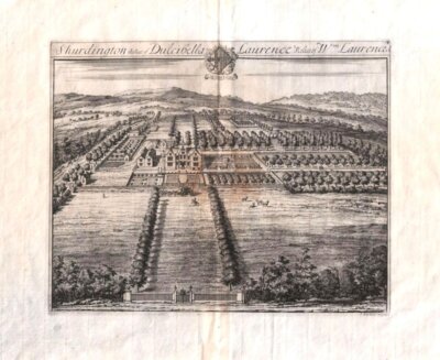 Shurdington the Seat of Dulcibella Lauraence Relict of Wm. Laurence.