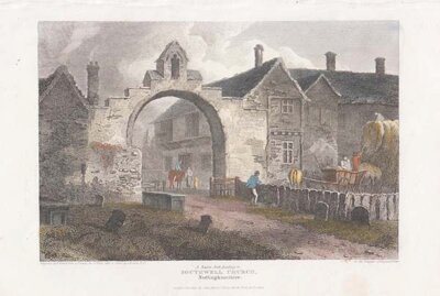 A Saxon Arch leading to Southwell Church Nottinghamshire