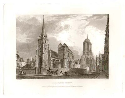 St Aldate's Church (antique print)