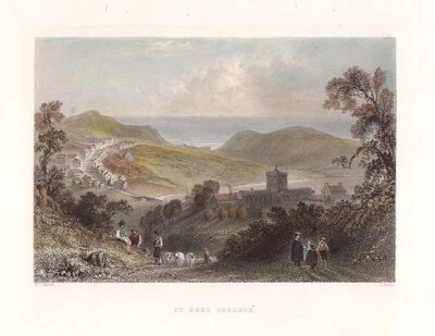 St Bees College (antique print)