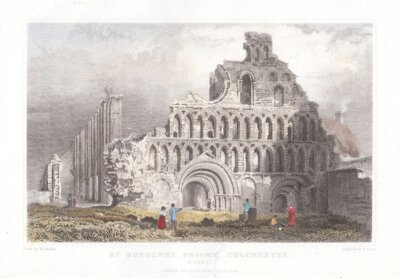 St. Botolphs Priory, Colchester, Essex.