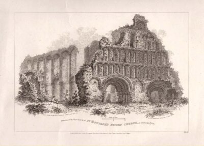 Remains of the West Front of St Botolph's Priory Church