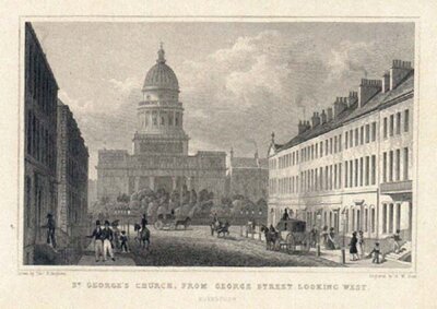 St George's Church from George Street looking west Edinburgh