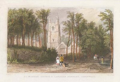 St Mawgan Church & Lanhern Nunnery Cornwall 