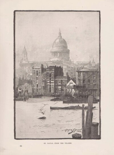 St. Paul's from the Thames.