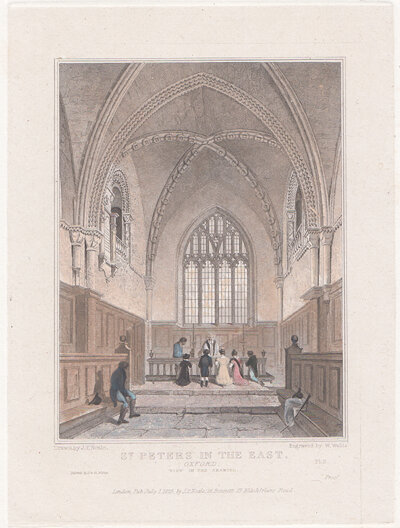 St Peters in the East Oxford View in the Chancel